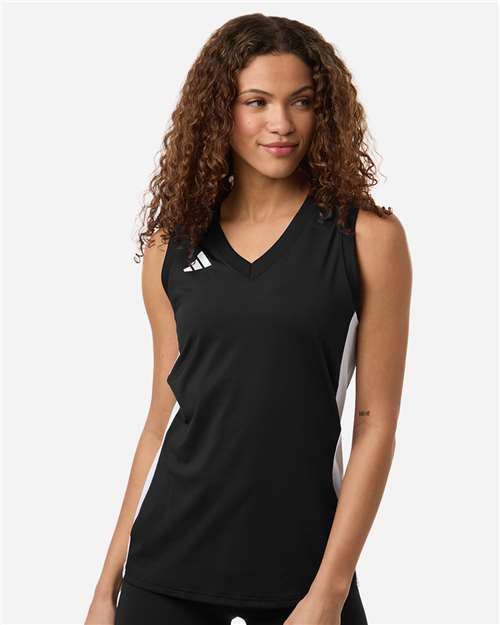 Adidas Women's Quickset V-Neck Sleeveless Jersey