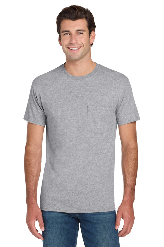 Jerzees - Dri-Power 50/50 Cotton/Poly Pocket T-Shirt. 29MP