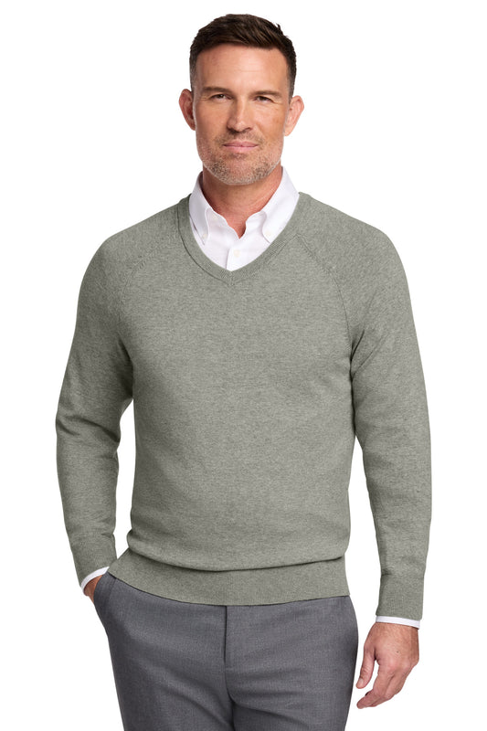 Brooks Brothers Cotton Stretch V-Neck Sweater BB18400