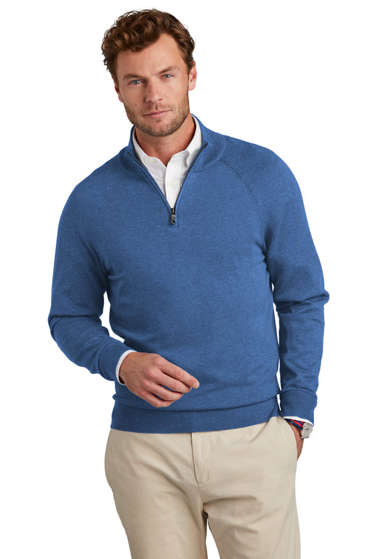 Brooks Brothers   Cotton Stretch 1/4-Zip Sweater BB18402