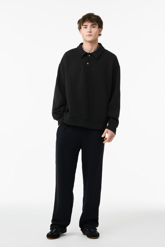 BELLA+CANVAS ® Unisex 10-Ounce Polo Sweatshirt BC4741 | Add Your Logo