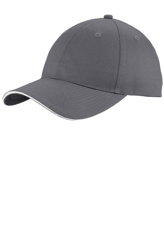 Port Authority Unstructured Sandwich Bill Cap. C919