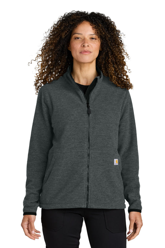 Carhartt ® Women's Textured Full-Zip Fleece Jacket CT106419 | Add Your Logo