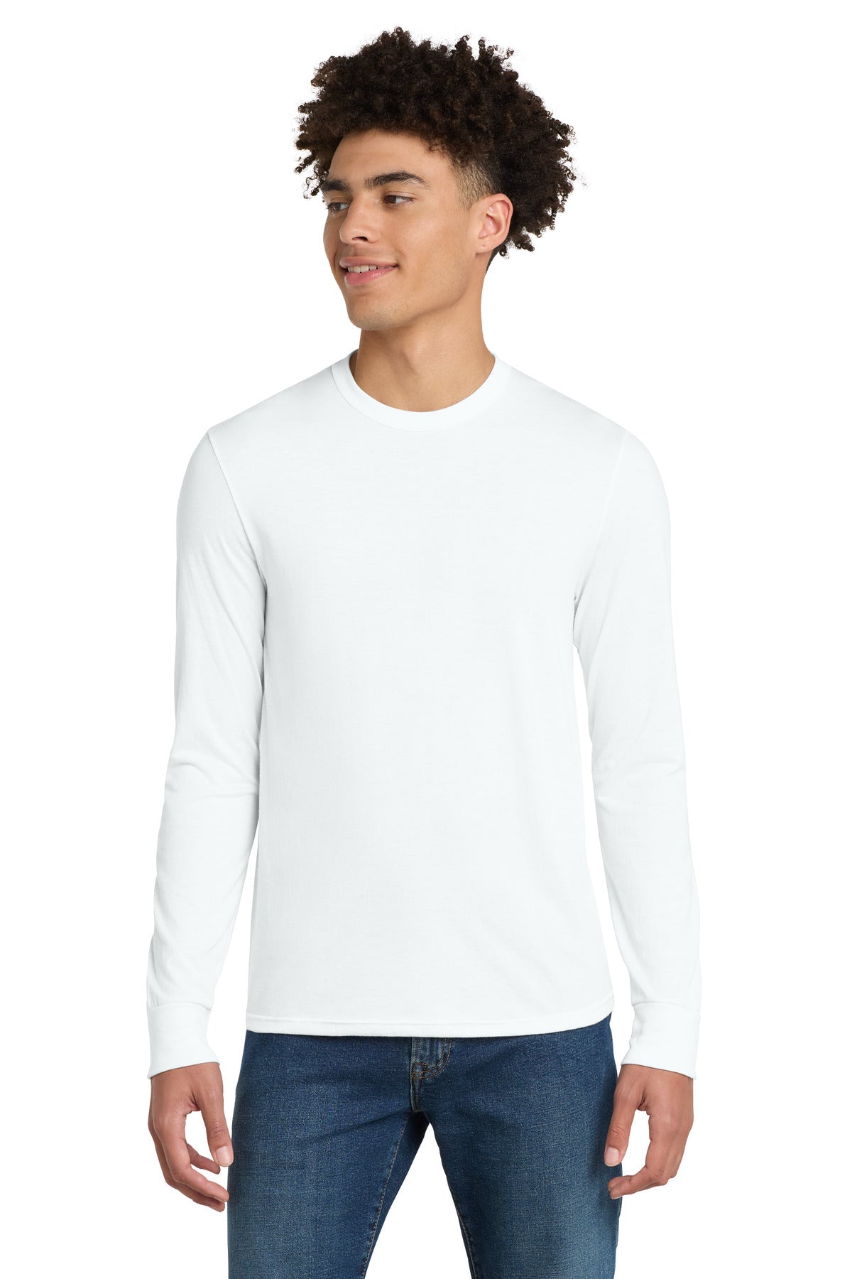 District ® Perfect Tri ® Long Sleeve Tee . DM132 | Add Your Logo