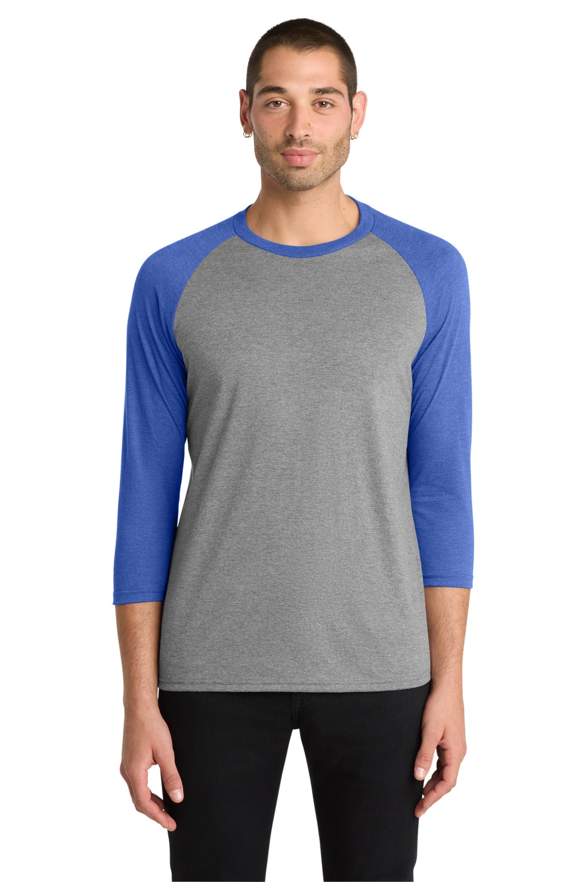 District ® Perfect Tri ® 3/4-Sleeve Raglan. DM136 | Add Your Logo