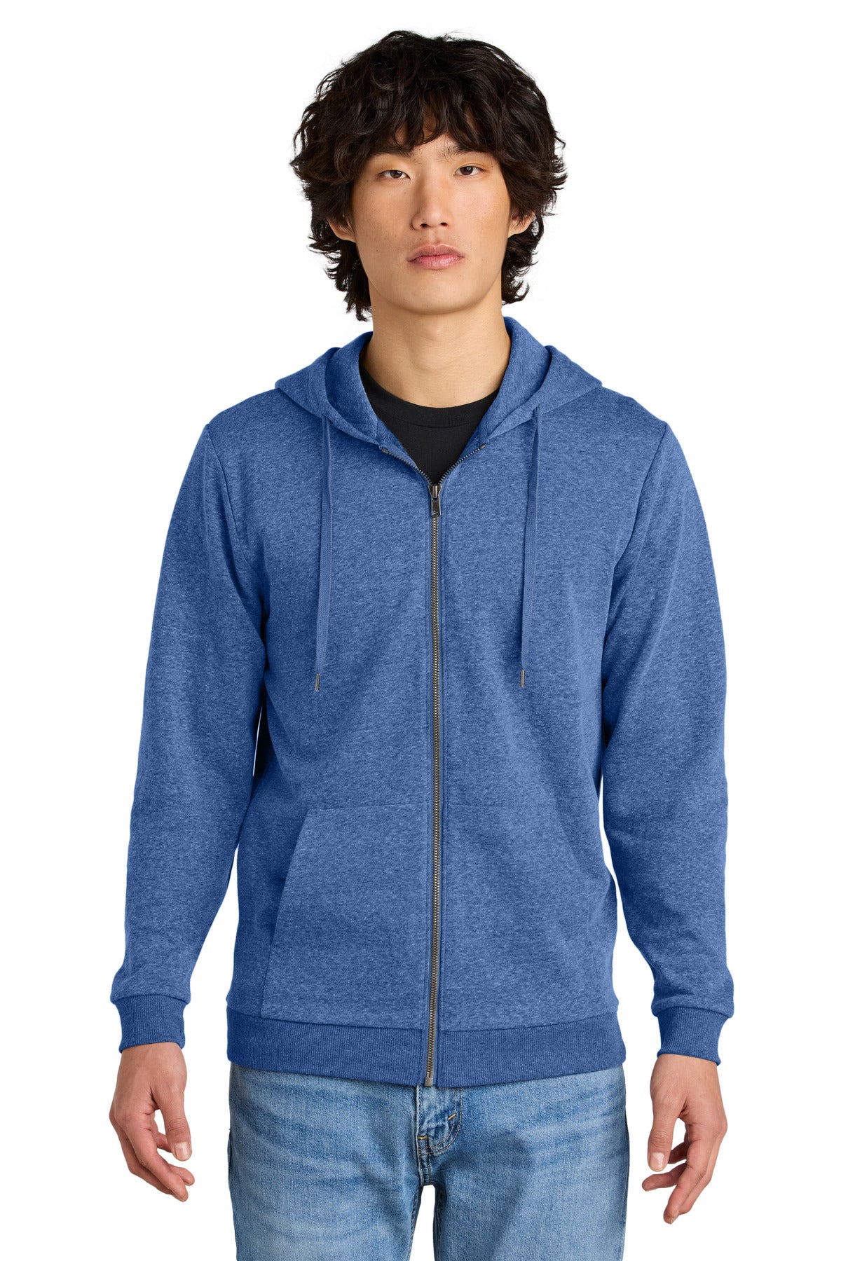 District ® Perfect Tri ® Fleece Full-Zip Hoodie DT1302 | Add Your Logo
