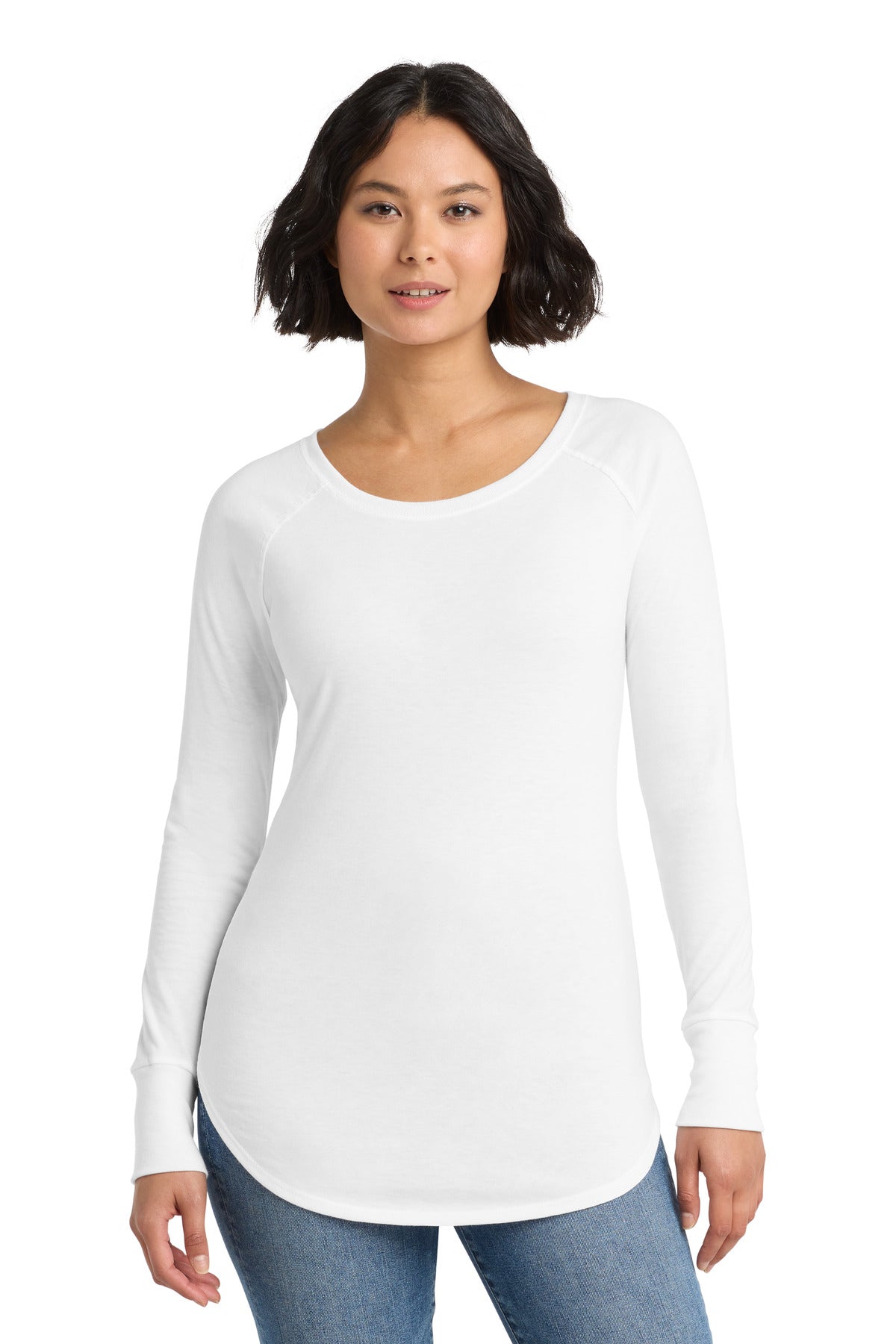 District ® Women's Perfect Tri ® Long Sleeve Tunic Tee. DT132L | Add Your Logo