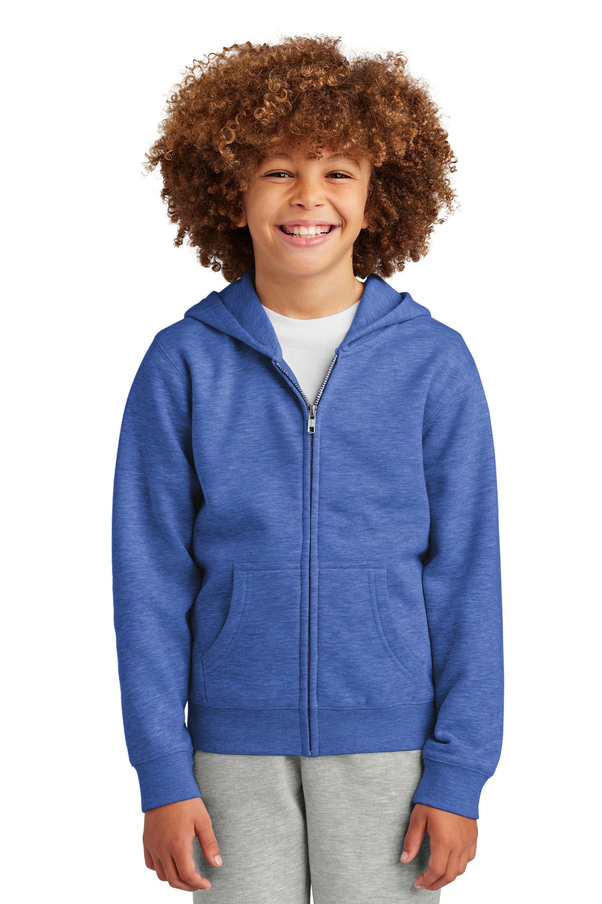 District ® Youth V.I.T. ™ Fleece Full-Zip Hoodie DT6102Y | Add Your Logo