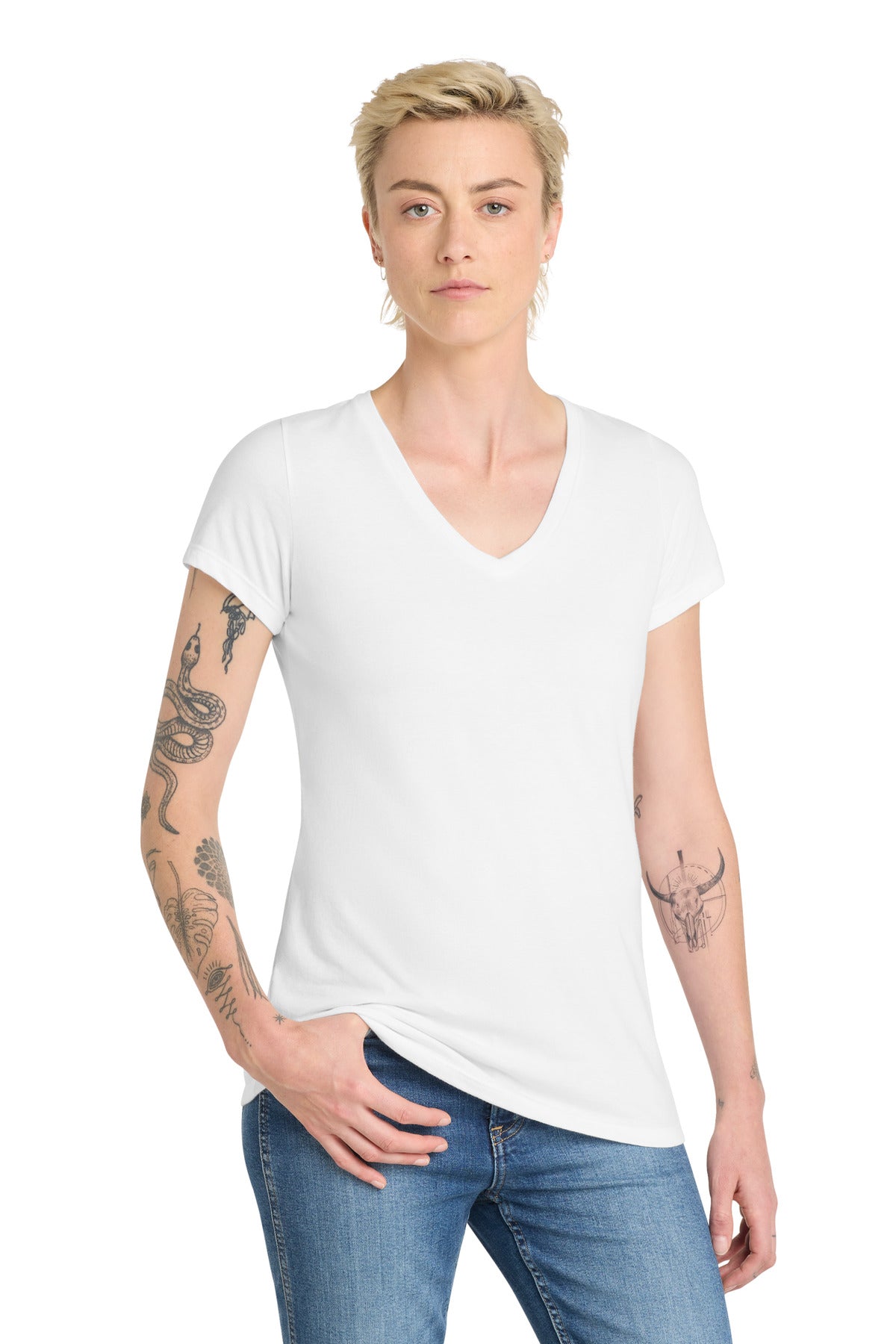 District ® Women's Very Important Tee ® V-Neck. DT6503 | Add Your Logo