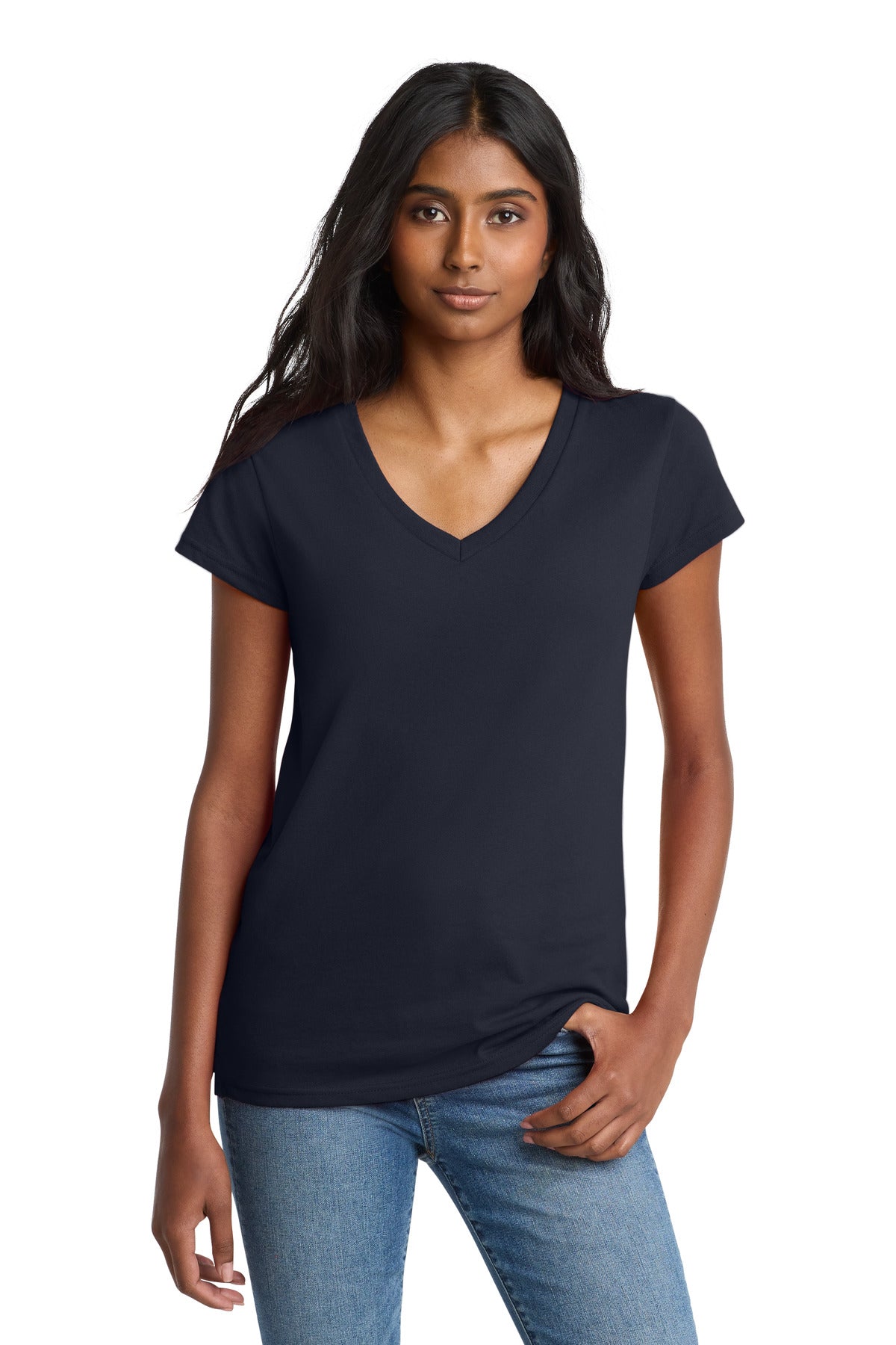 District ® Women's Re-Tee ™ V-Neck DT8001 | Add Your Logo