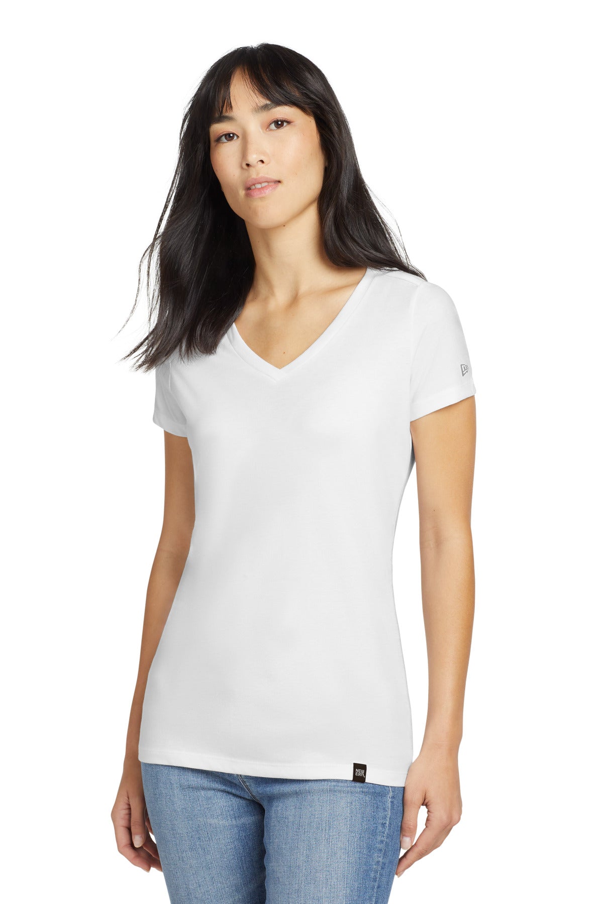New Era    Women's Heritage Blend V-Neck Tee. LNEA101