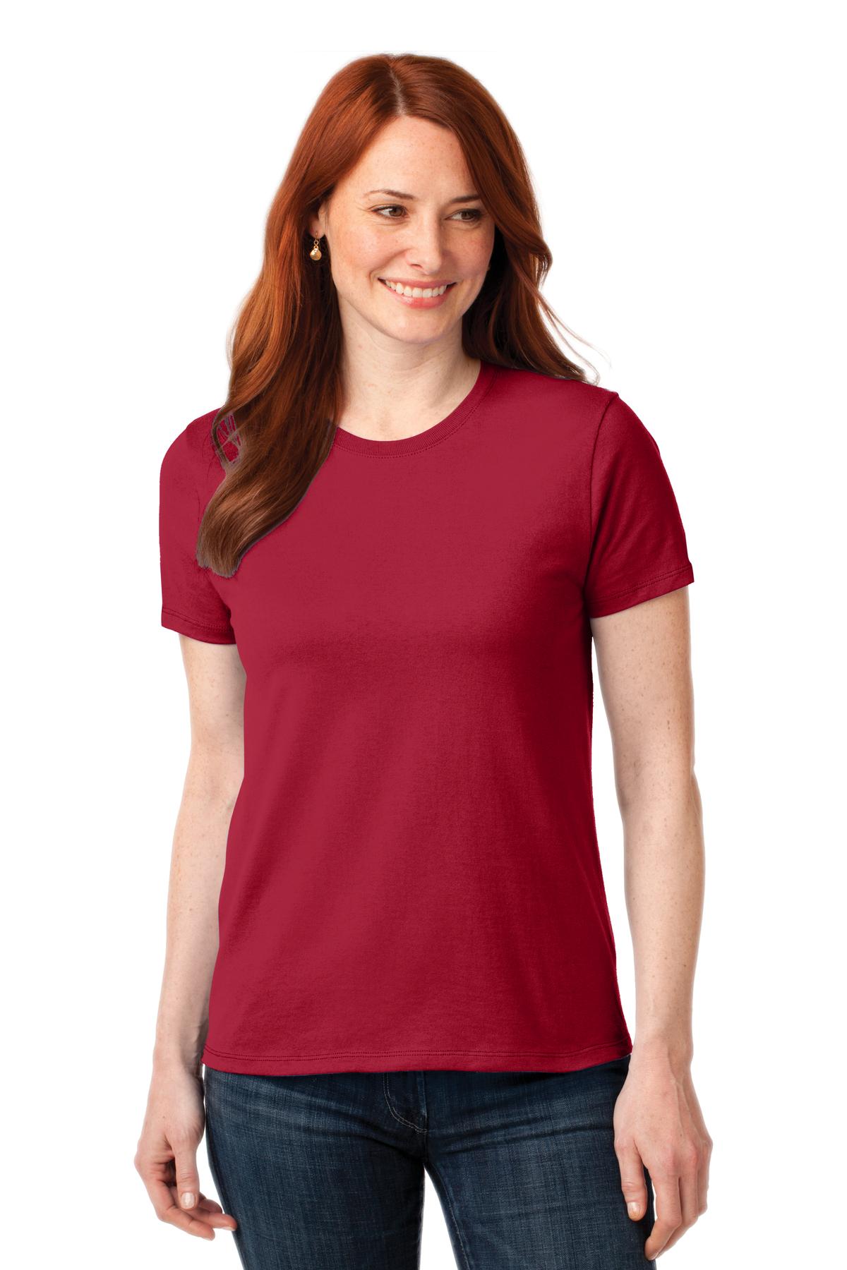 Port & Co Women's Core Blend Tee. LPC55