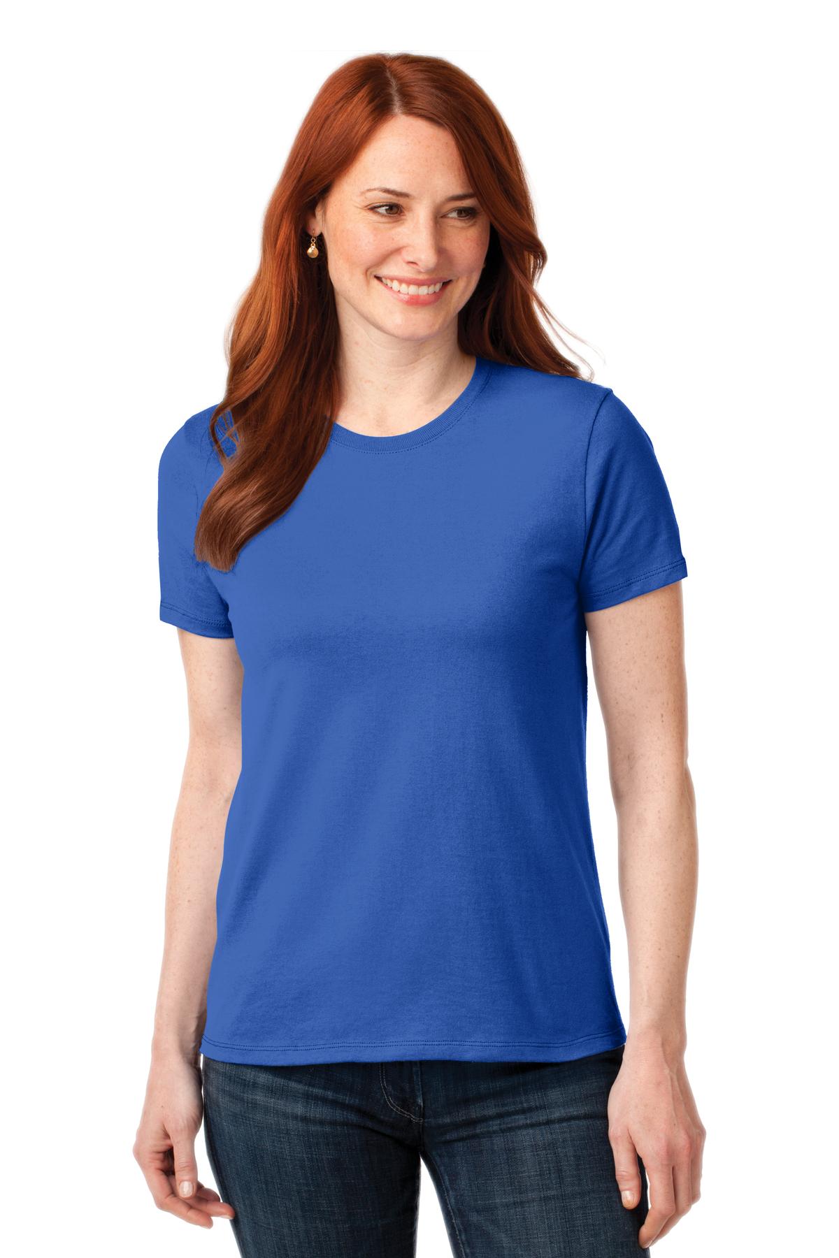 Port & Co Women's Core Blend Tee. LPC55