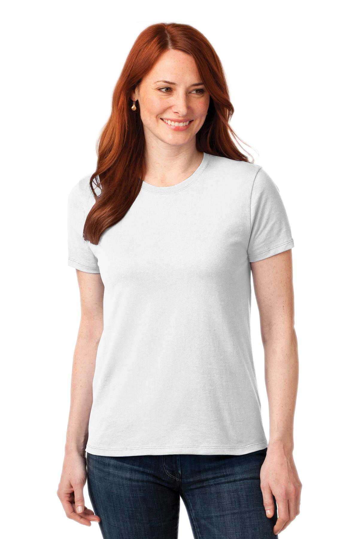 Port & Co Women's Core Blend Tee. LPC55