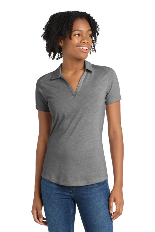 Sport-Tek Women's PosiCharge Tri-Blend Wicking Polo. LST405