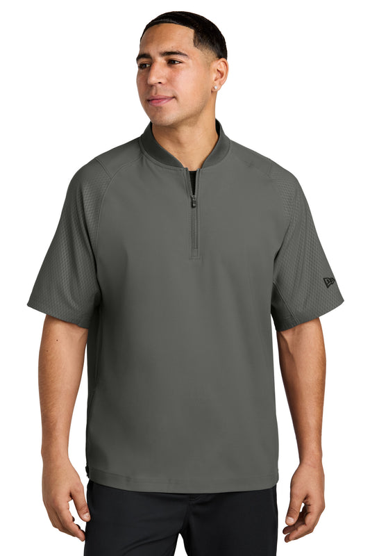 New Era ® Cage Short Sleeve 1/4-Zip Jacket. NEA600 | Add Your Logo