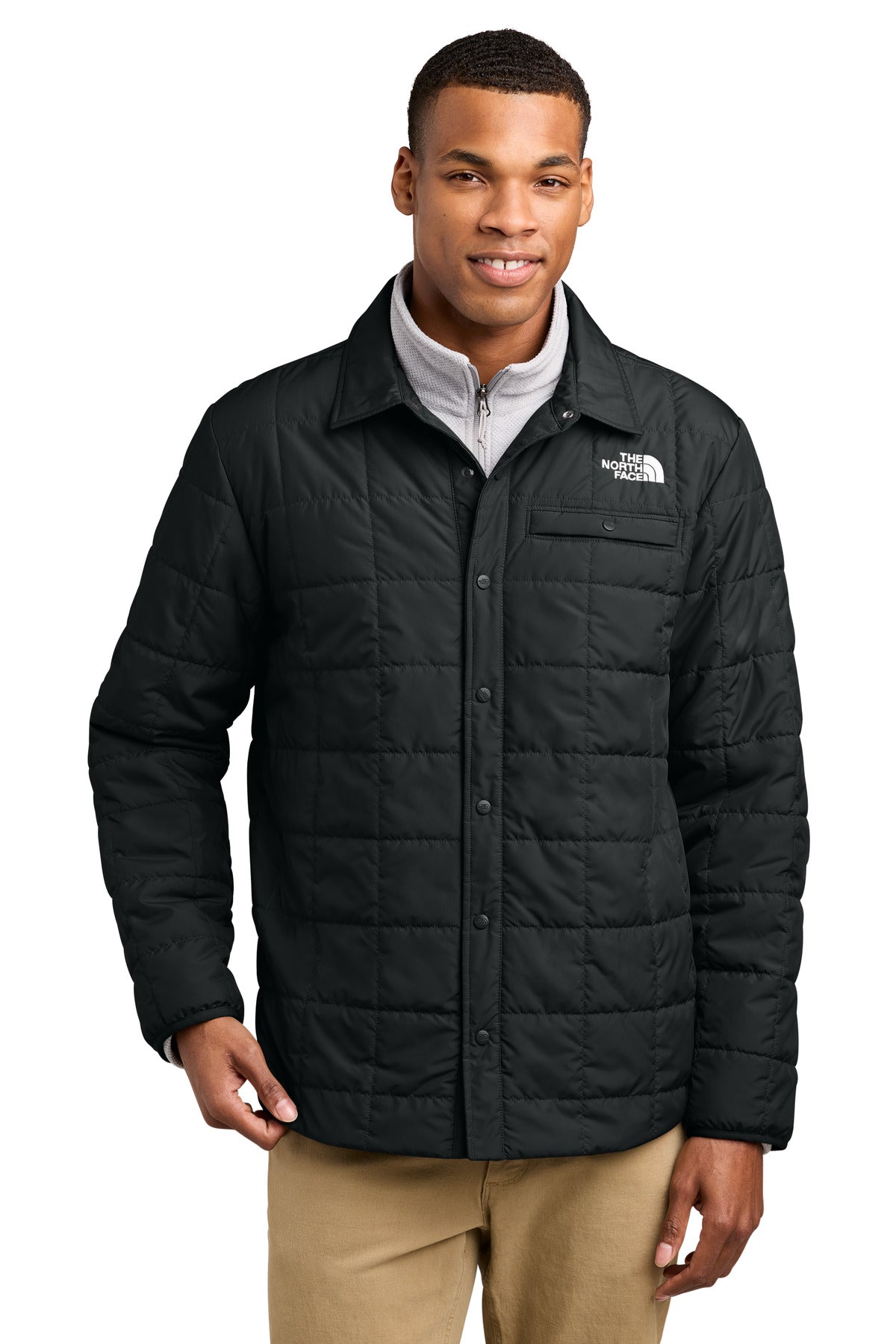 The North Face ® Iron Drift Quilted Shirt Jacket NF0A8JEX | Add Your Logo