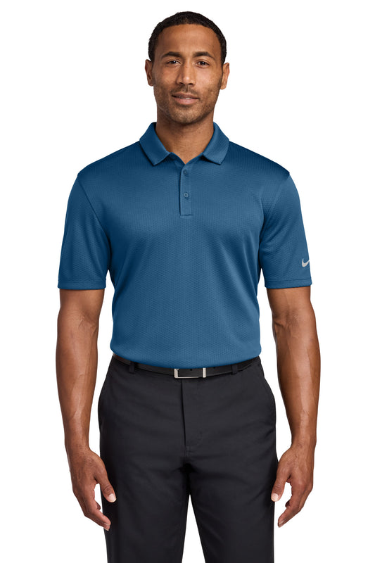 Nike Dri-FIT Hex Textured Polo. NKAH6266 | Add Your Logo