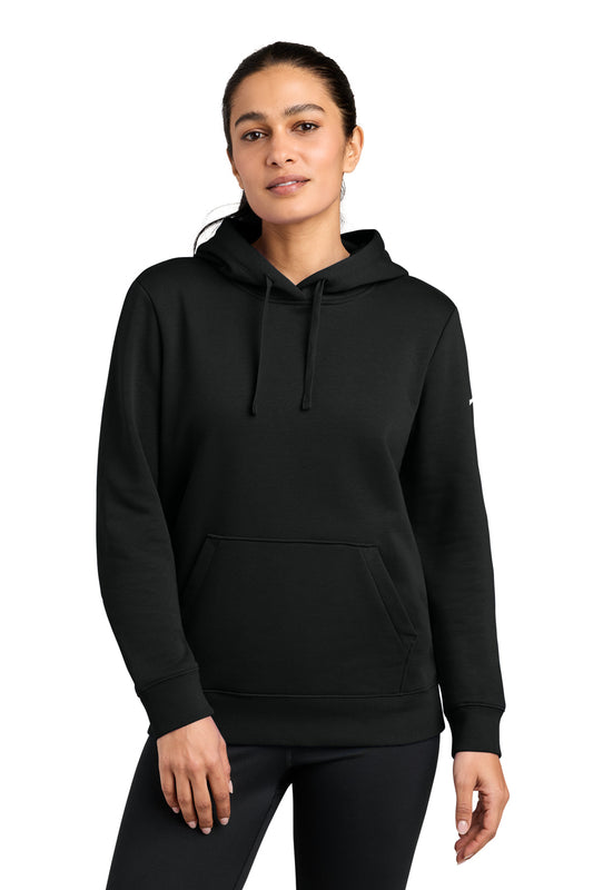 Nike Women's Club Fleece Sleeve Swoosh Pullover Hoodie NKFD9889 | Add Your Logo