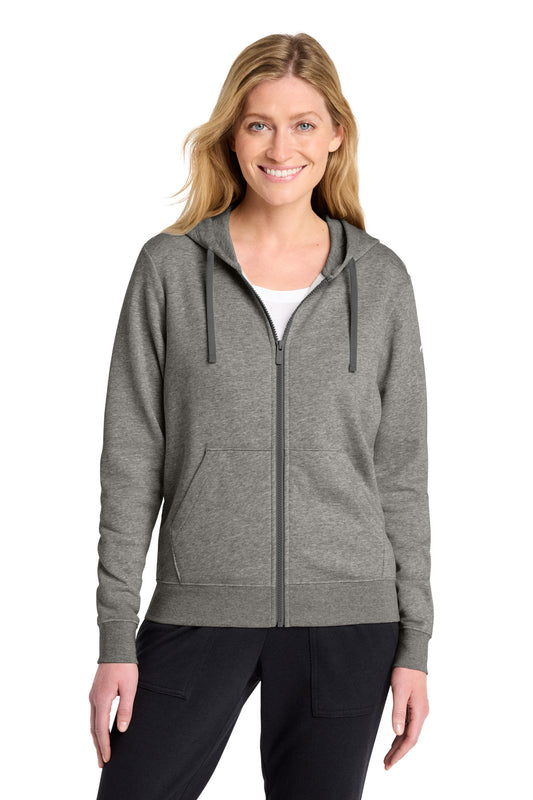 Nike Women's Club Fleece Sleeve Swoosh Full-Zip Hoodie NKFD9890 | Add Your Logo