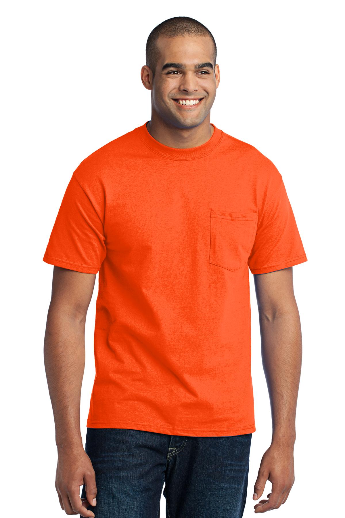 Port & Co Tall Core Blend Pocket Tee. PC55PT
