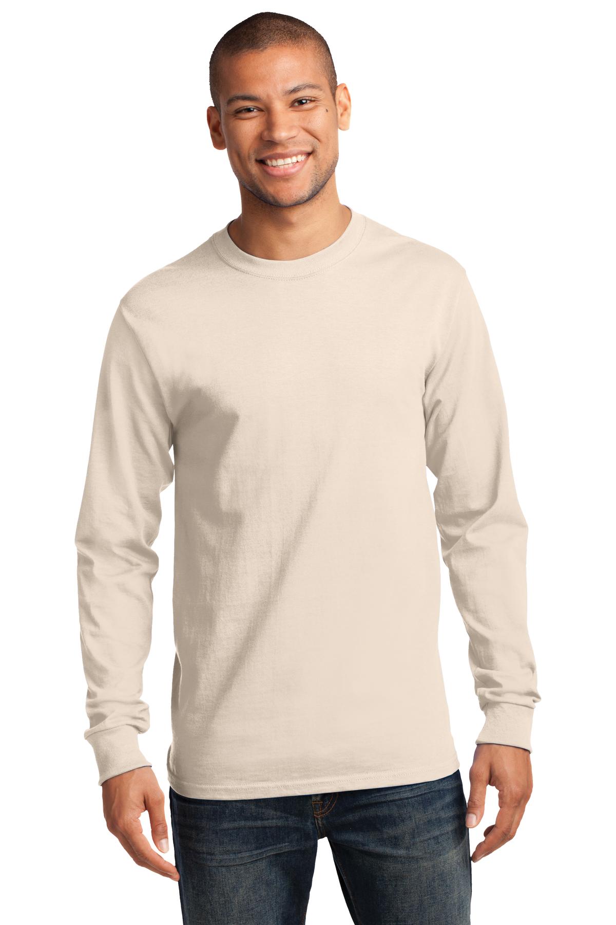 Port & Co Long Sleeve Essential Tee. PC61LS