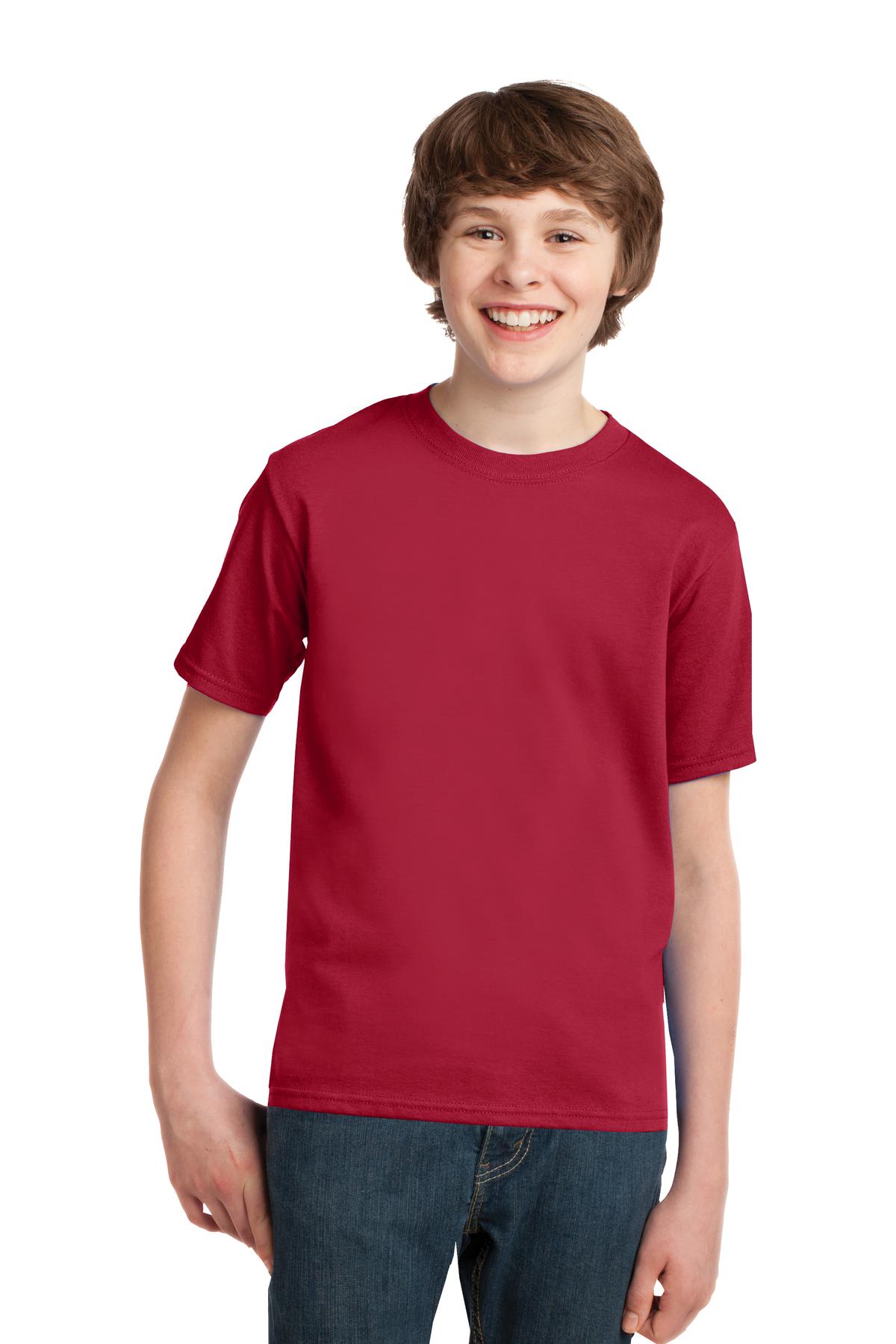 Port & Co Youth Essential Tee. PC61Y