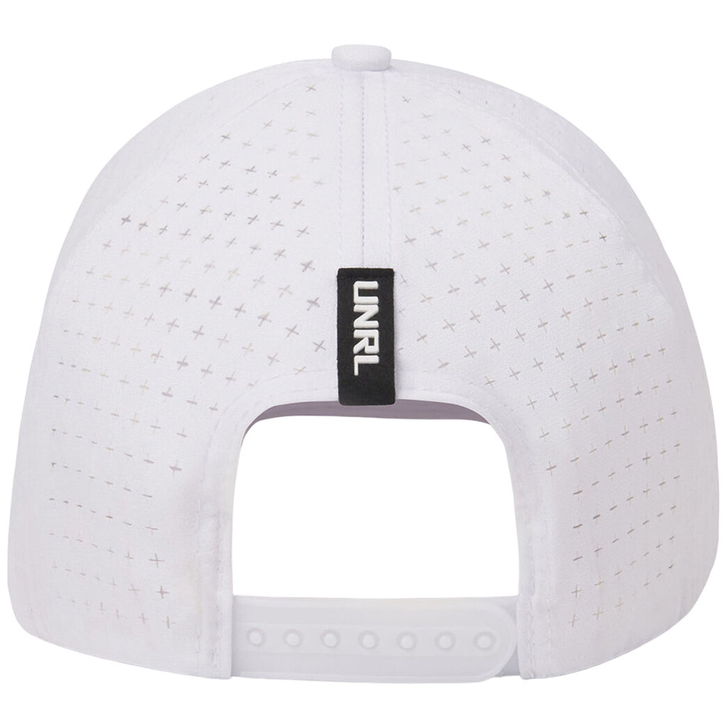 UNRL Mid-Pro Vented Rope Snapback White/Black