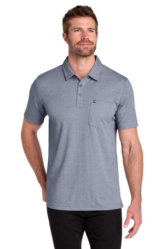 TravisMathew Oceanside Heather Pocket Polo TM1MY404 | Add Your Logo