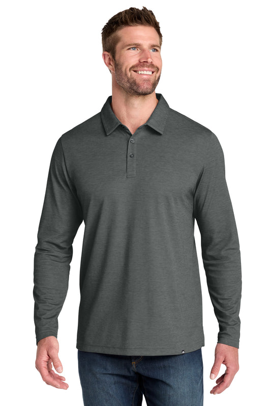 TravisMathew Oceanside Heather Long Sleeve Polo TM1MZ343