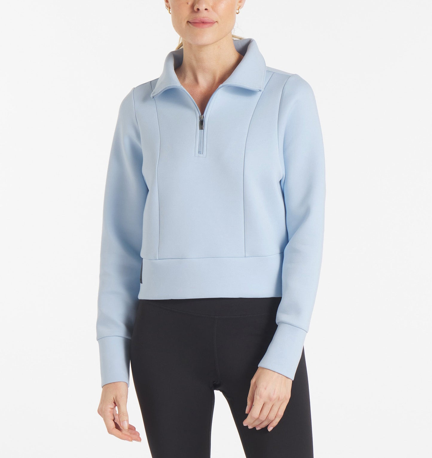 UNRL LuxBreak Half Zip Pullover – Sky Blue