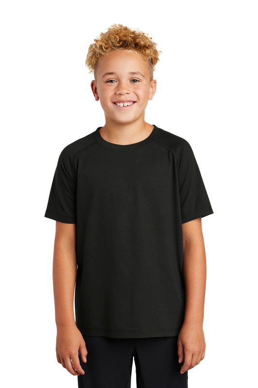 Sport-Tek    Youth PosiCharge    Tri-Blend Wicking Raglan Tee. YST400