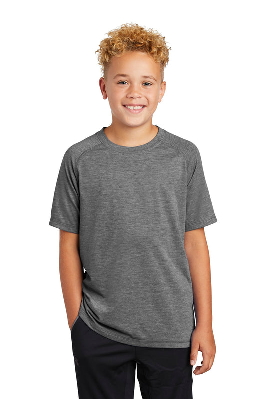 Sport-Tek    Youth PosiCharge    Tri-Blend Wicking Raglan Tee. YST400