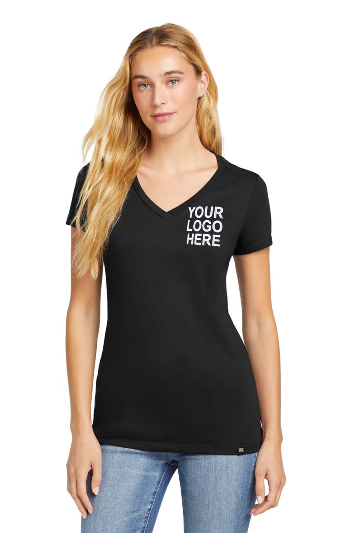 New Era Women's Heritage Blend V-Neck Tee. LNEA101