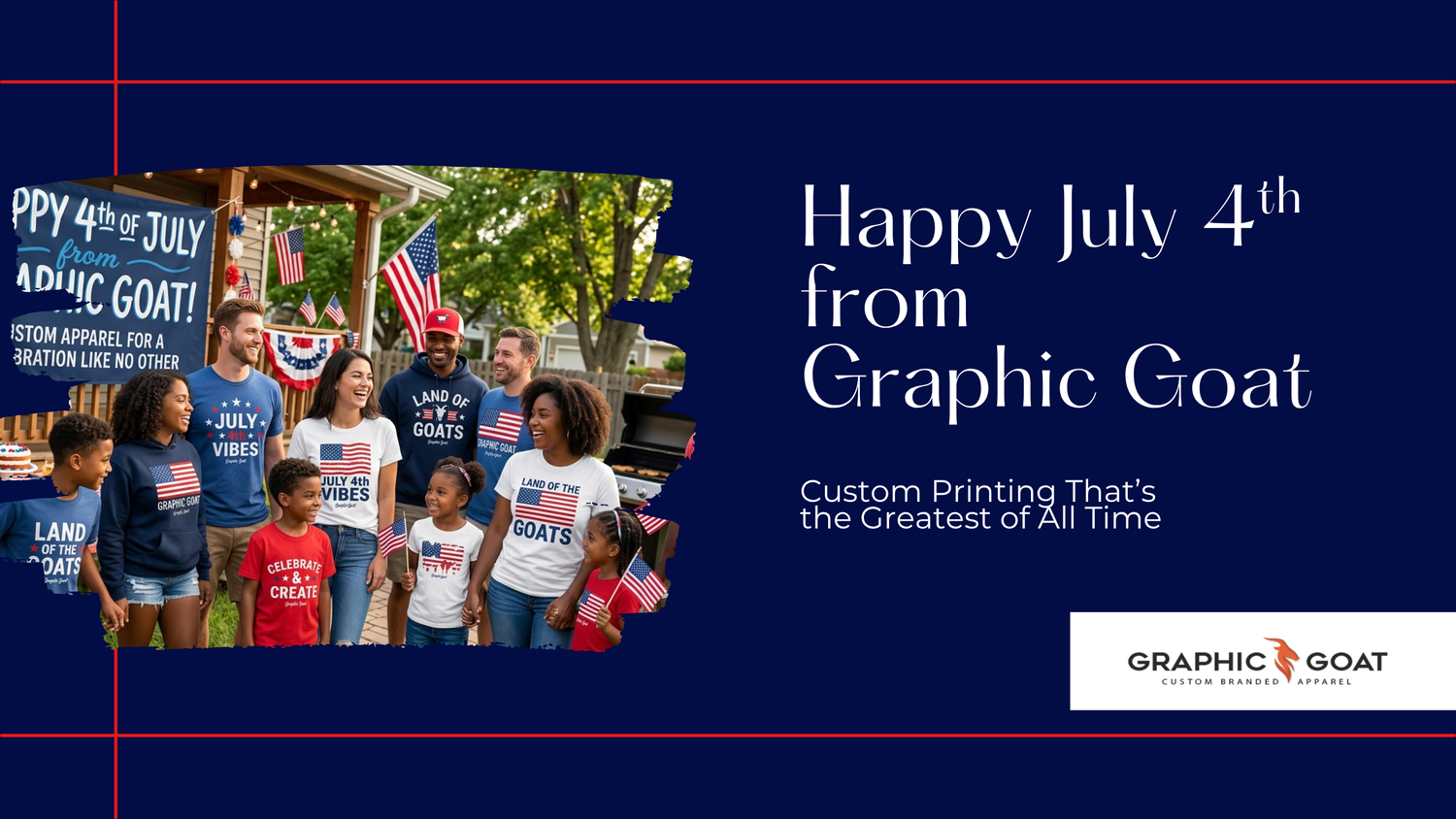 Celebrate Beyond the Fourth: 20% Off Custom Apparel