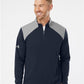 Adidas Men's Textured Mixed Media Quarter-Zip Pullover