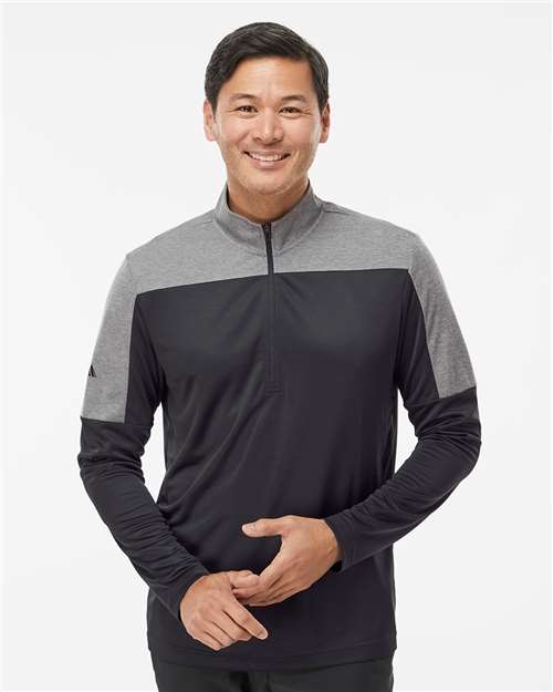Adidas Men's Ultimate365 Lightweight Colorblocked Quarter-Zip Pullover