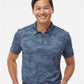 Men's All Over Camo Print Polo