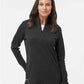 Adidas Women's 3-Stripes Quarter-Zip Sweater Pullover