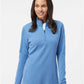 Adidas Women's 3-Stripes Quarter-Zip Sweater Pullover