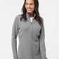 Adidas Women's 3-Stripes Quarter-Zip Sweater Pullover