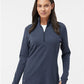 Adidas Women's 3-Stripes Quarter-Zip Sweater Pullover