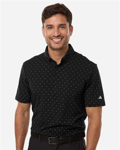 Adidas Men's Ultimate365 Micro Print Polo
