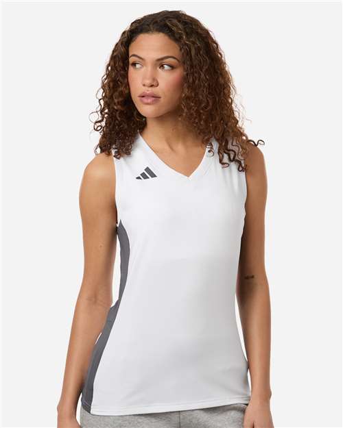 Adidas Women's Quickset V-Neck Sleeveless Jersey