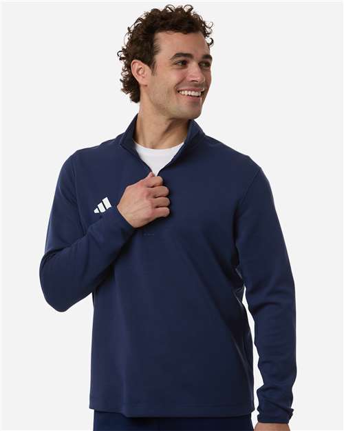 Adidas Men's 3-Stripes Quarter-Zip Pullover