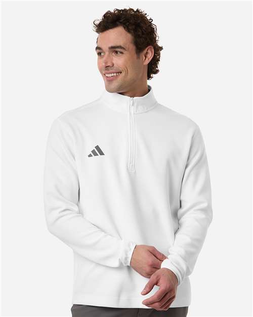 Adidas Men's 3-Stripes Quarter-Zip Pullover