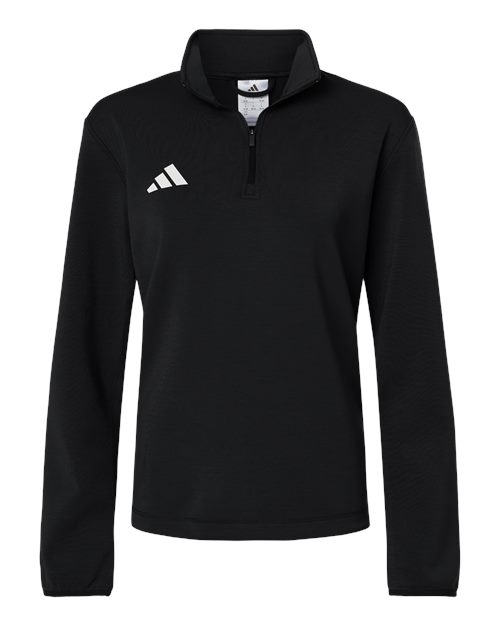 Adidas Women's 3-Stripes Quarter-Zip Pullover