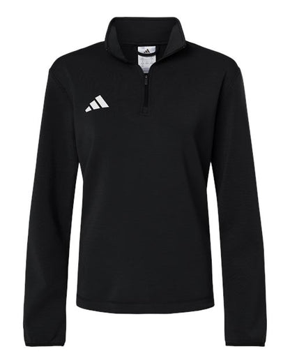 Adidas Women's 3-Stripes Quarter-Zip Pullover