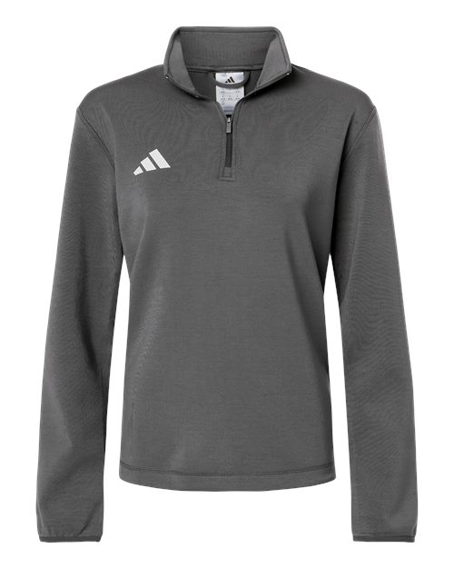 Adidas Women's 3-Stripes Quarter-Zip Pullover