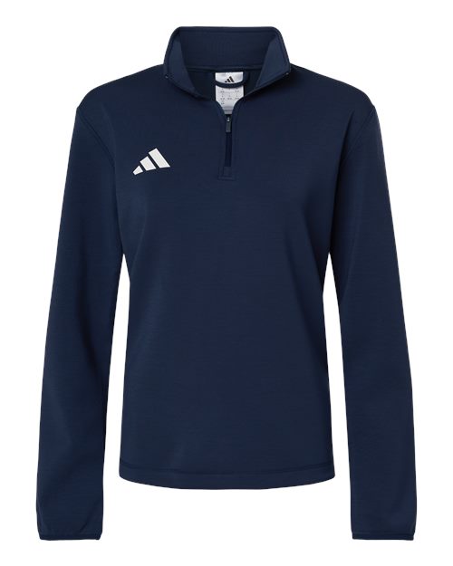 Adidas Women's 3-Stripes Quarter-Zip Pullover